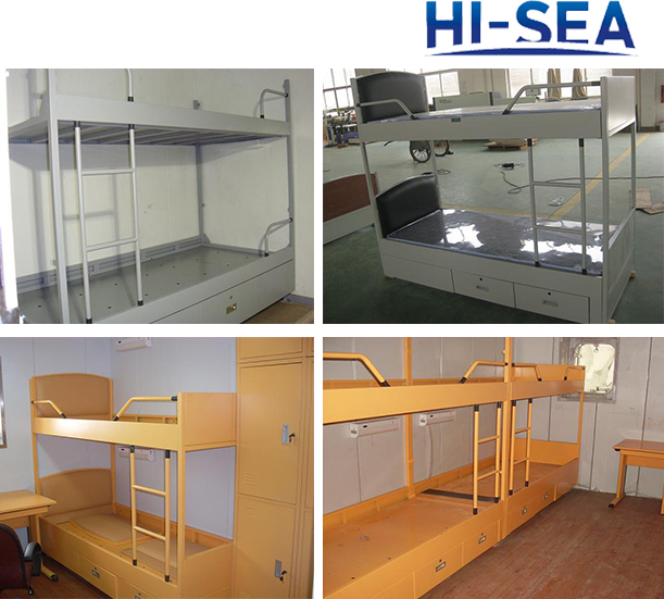 Marine Steel Bunk Bed with Two Drawers