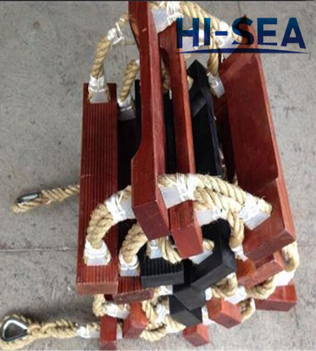 Wood Mount Ship Rope Ladder 