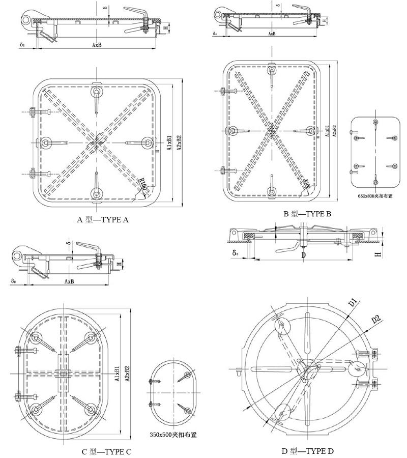 Aluminium Watertight Hatch Cover