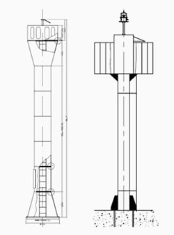Aluminum Alloy Navigation Lighthouse