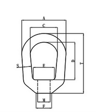 Carbon Steel G400 Eye Nut