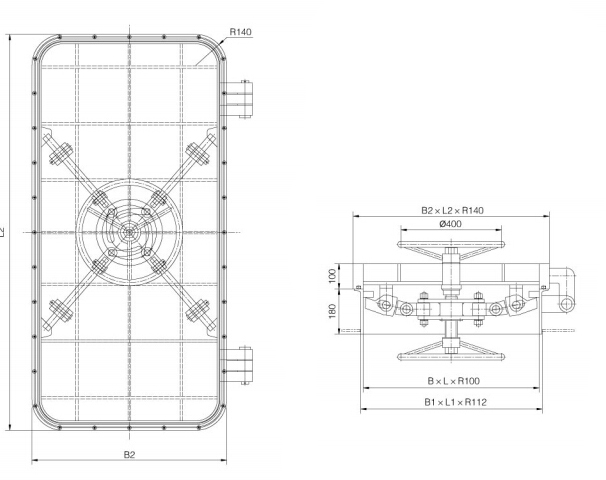 Marine Hand Wheel Watertight Door