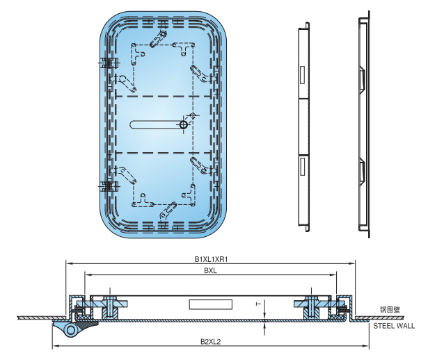 Lever-Operated Quick Acting Weathertight Door
