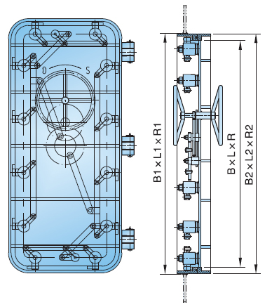 High-Pressure-Resistant Watertight Door