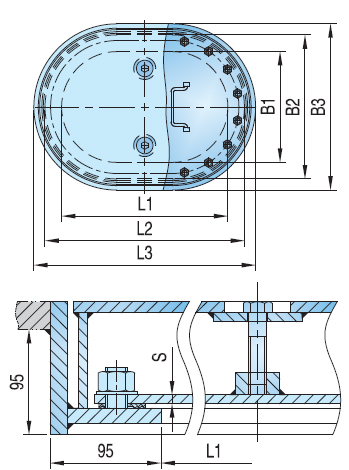 Manhole Cover for Ships Type C
