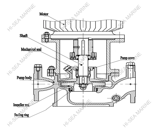 CLH Marine Vertical Centrifugal Pump