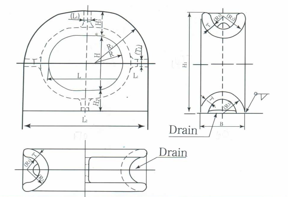 JIS F2005 Deck Type Closed Chock