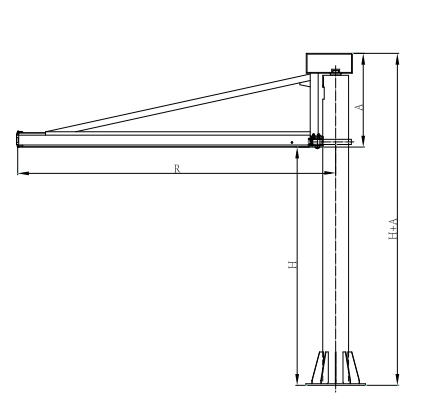 Column Mounted Cantilever Crane