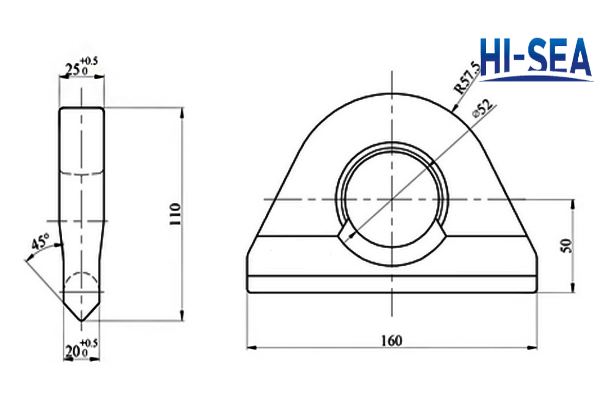 Container Lashing Eye Plate