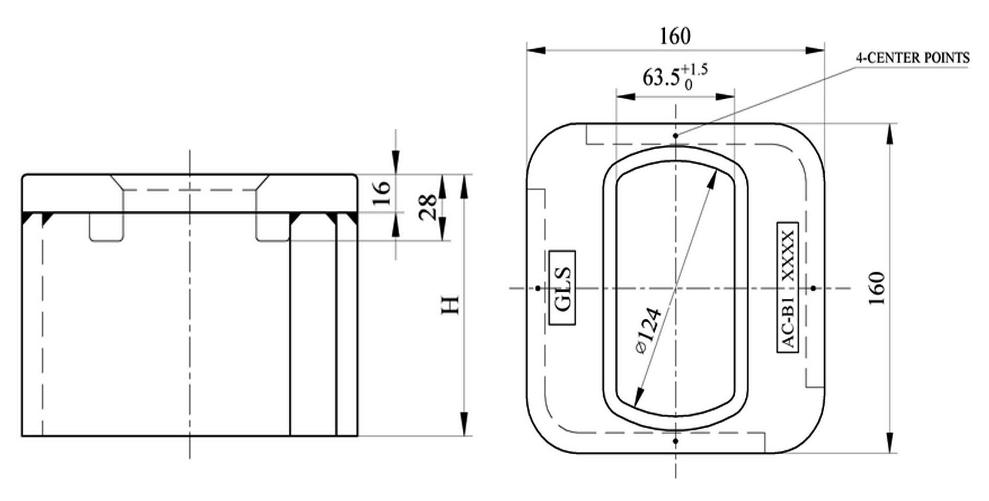 Container Raised ISO Foundation