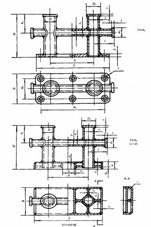 GB T554-96 Type E Double Cross Bollard