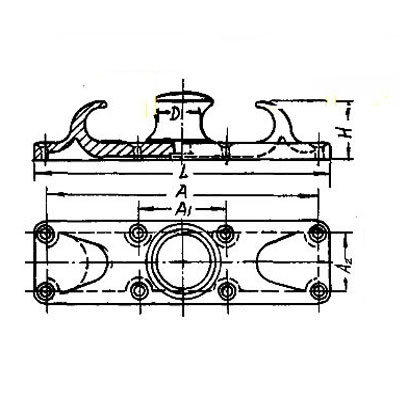 CB 39-66 Single Roller Chock