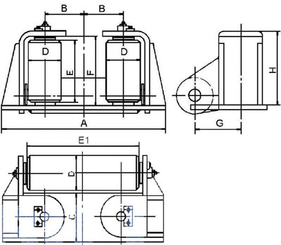 Deck End Roller JIS F-2020