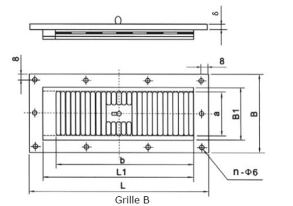 Type B Ventilation Grille