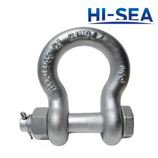Drop Forged Bolt Type Bow Shackle