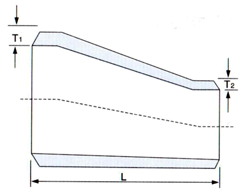 Stainless steel sanitation eccentric pipe reducer