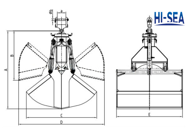 Excavator Dredging Grab