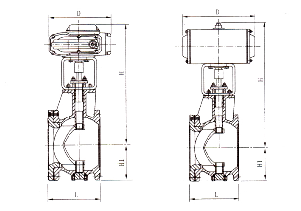 Electric Flue Control Ball Valve