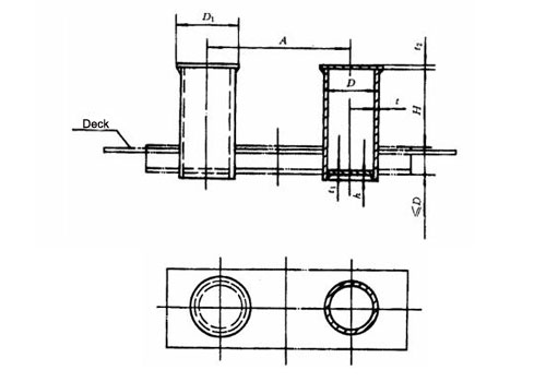 GB T554-96 Type B Inserted Bollard