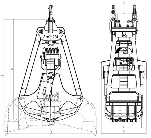 6T-110T Underwater Dredging Grab