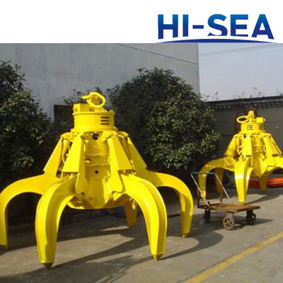 Marine Motor Hydraulic Orange Peel Grab 