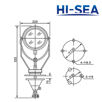  Reflector Bulb Marine Search Light TG16A