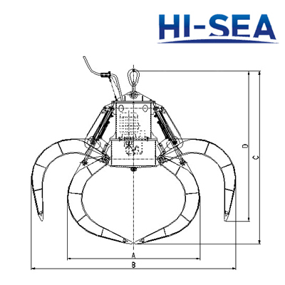 40T Motor Hydraulic Garbage Grab