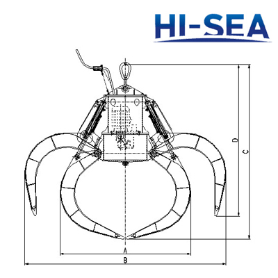 Motor Hydraulic Steel Scrap Grab