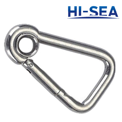 Oblique Angle Snap Hook With Eye