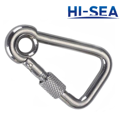 Oblique Angle Snap Hook With Screw and Eye