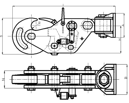 Pneumatic Quick Release Disc Towing Hook
