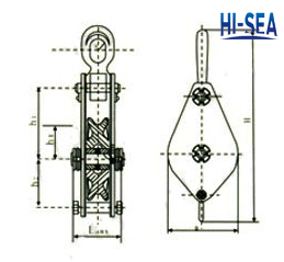 Single Sheave Lifting Snatch Block