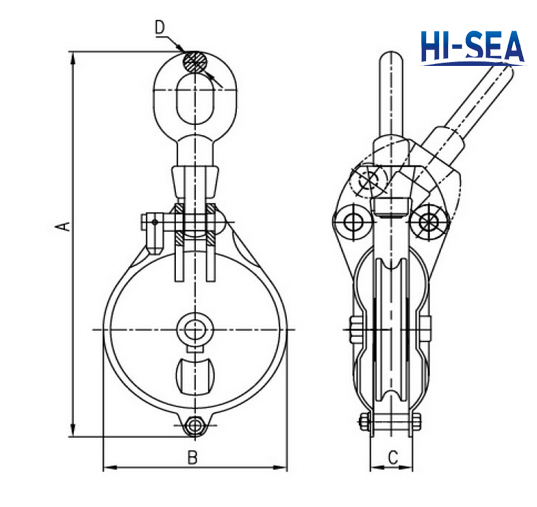 Single Sheave Marine Snatch Block