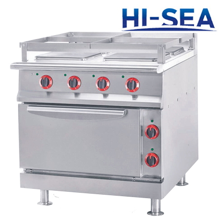 Marine Cooking Range with Oven (Six Hot Plates)