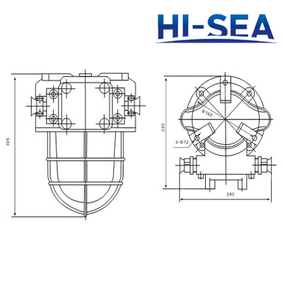 Brass Incandescent Explosion-proof Light