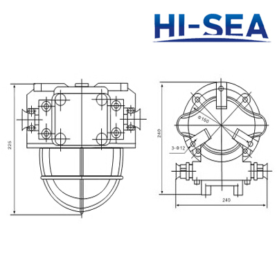 Brass Incandescent Explosion-proof Light