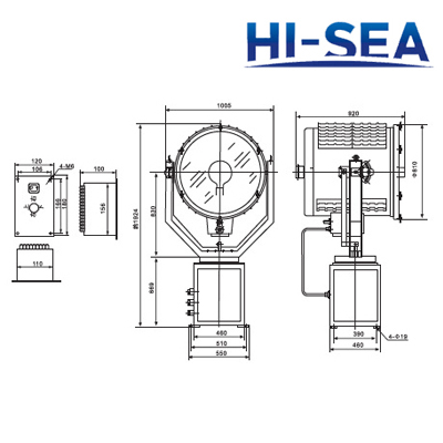 Marine Incandescent Focus Bulb Search Light