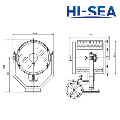 Marine Incandescent Focus Bulb Search Light