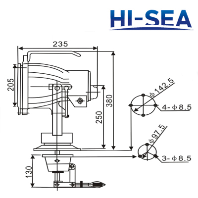 Marine Aluminum Spot Light