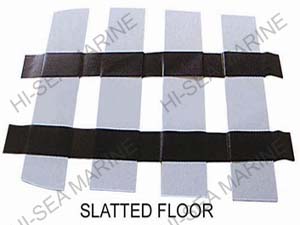 Inflatable sport boat with slatted floor