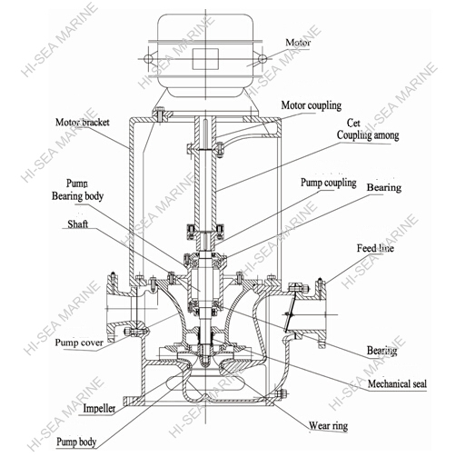 CLZ Marine Vertical Self-priming Centrifugal Pump