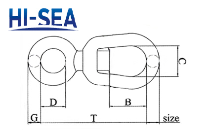 Stainless Steel Chain Swivel G401