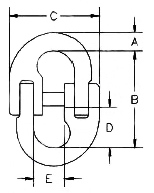 High Polished Stainless Steel Connecting Link