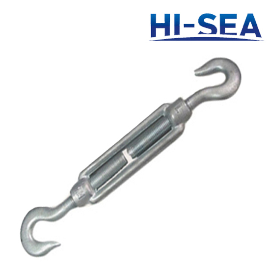 Standard DIN 1480 Turnbuckle with Hook and Hook