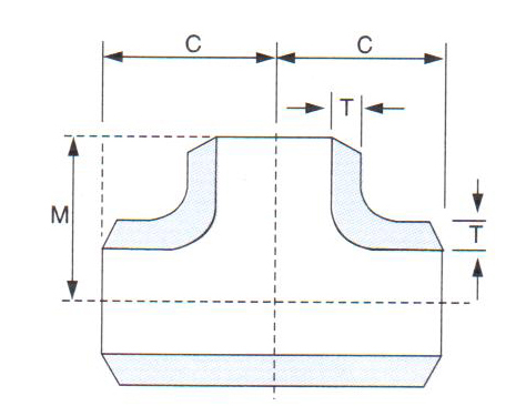 Screw alloy steel straight tees