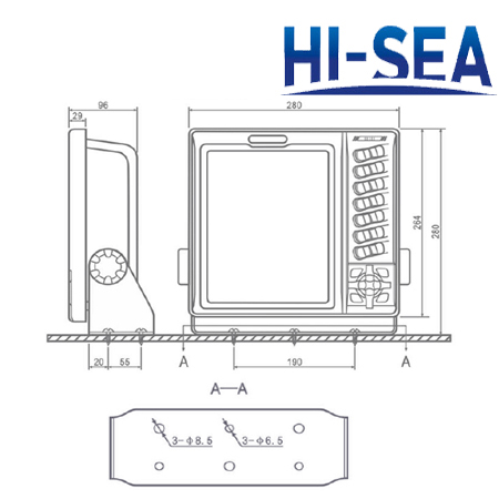 10-Inch LCD Digital Fishfinder