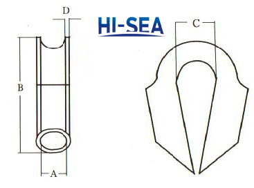 Stainless Steel Tube Wire Rope Thimble