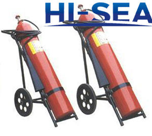  Wheeled carbon dioxide fire extinguishers